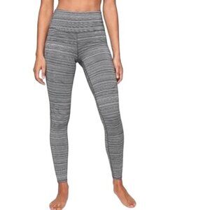 Athleta Jacquard Chaturanga Gray Leggings Small